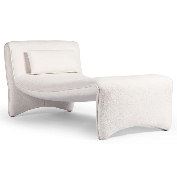 Modern white chaise online lounge