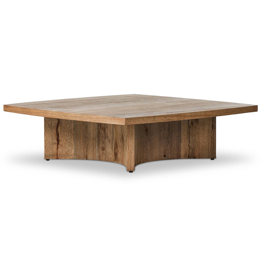 Brinton Square Coffee Table, Rustic Oak