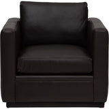 Bronson Leather Swivel Chair, Lewis Nougat