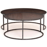 Catalina Nesting Coffee Table, Antique Copper