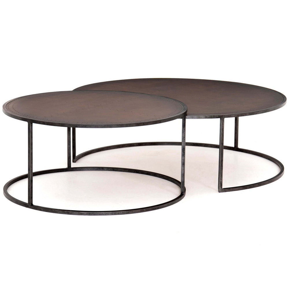 Catalina Nesting Coffee Table, Antique Copper