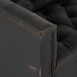 Maxx Leather Sofa, Destroyed Black