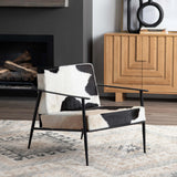 Ranchero Chair, Black/White-Furniture - Chairs-High Fashion Home