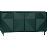 Evergreen 4 Door Sideboard, Green-High Fashion Home