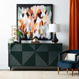 Evergreen 4 Door Sideboard, Green-High Fashion Home