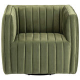 Draper Swivel Chair, Green-Furniture - Chairs-High Fashion Home