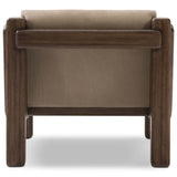 Camilo Leather Chair, Nubuck Sand