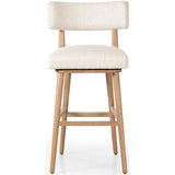 Cardell Swivel Bar Stool, Natural-Furniture - Dining-High Fashion Home