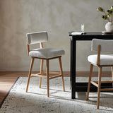 Cardell Swivel Bar Stool, Natural-Furniture - Dining-High Fashion Home