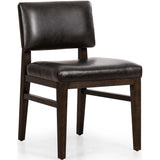 Carlo Leather Dining Chair, Sonoma Black, Set of 2