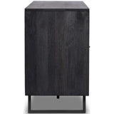 Carmel Sideboard, Black Wash w/Black Cane-Furniture - Storage-High Fashion Home