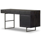 Carmel Desk, Black Wash w/Black Cane