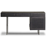 Carmel Desk, Black Wash w/Black Cane