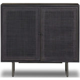 Carmel Small Cabinet, Black Wash-Furniture - Storage-High Fashion Home