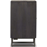 Carmel Small Cabinet, Black Wash-Furniture - Storage-High Fashion Home