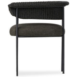 Carrie Outdoor Dining Chair, Ellor Black-High Fashion Home