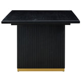 Chelsea Rectangular Dining Table, Black-Furniture - Dining-High Fashion Home