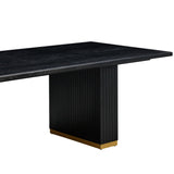 Chelsea Rectangular Dining Table, Black-Furniture - Dining-High Fashion Home