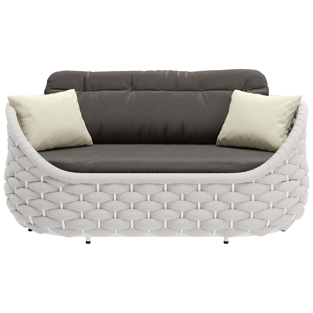 Coral Reef Loveseat, Gray-Furniture - Sofas-High Fashion Home