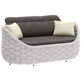 Coral Reef Loveseat, Gray-Furniture - Sofas-High Fashion Home