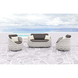 Coral Reef Loveseat, Gray-Furniture - Sofas-High Fashion Home