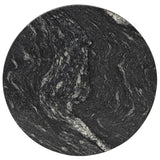 Corbett End Table, Polished Black Marble