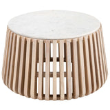 Cyprus Coffee Table, White Marble-Furniture - Accent Tables-High Fashion Home