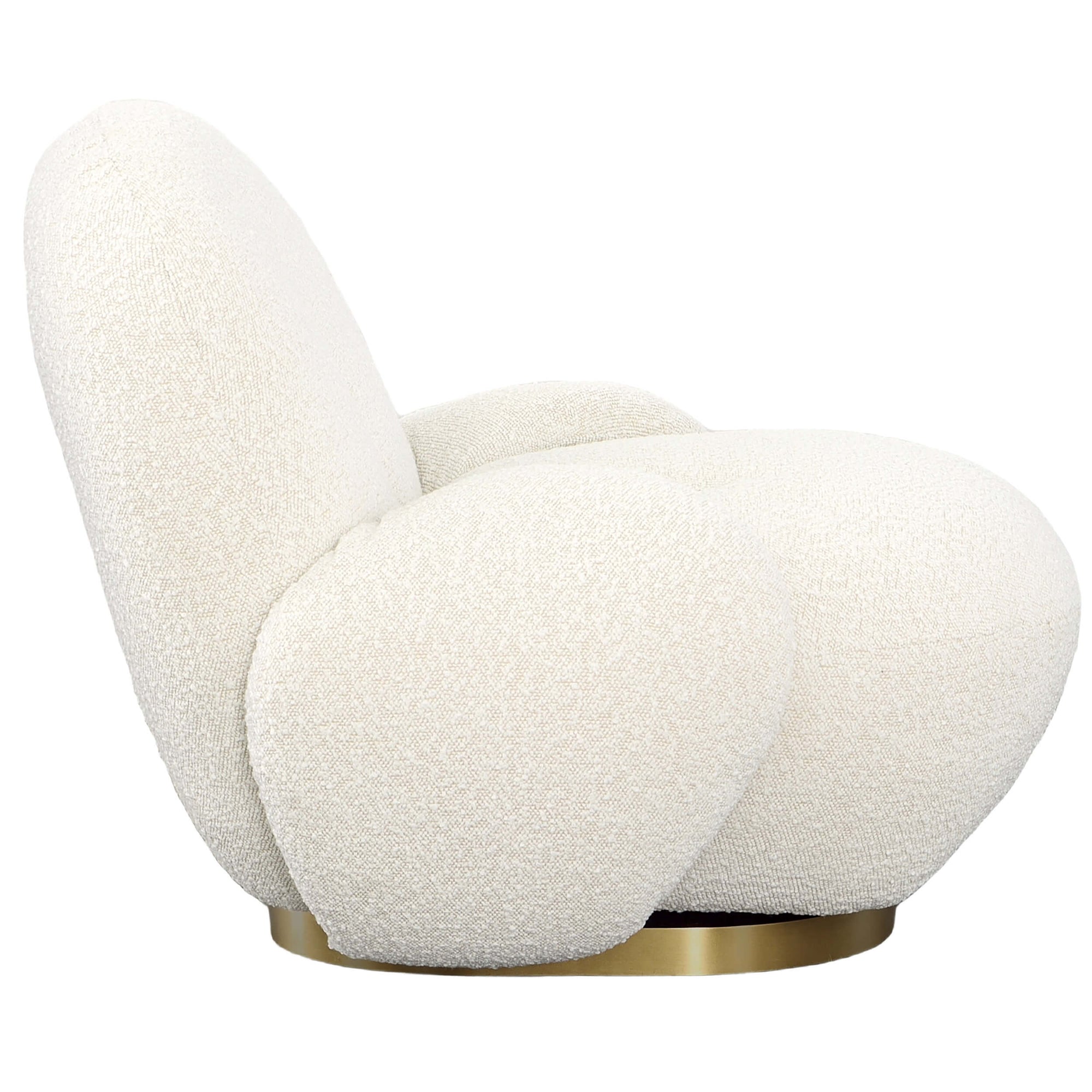 Kass Swivel Chair, Cream – High Fashion Home