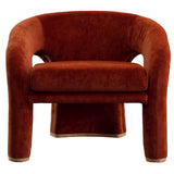 Griselda Chair, Burgandy-Furniture - Chairs-High Fashion Home