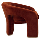 Griselda Chair, Burgandy-Furniture - Chairs-High Fashion Home