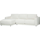 Dora 2 Piece Sectional, Nathan White-Furniture - Sofas-High Fashion Home