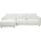 Dora 2 Piece Sectional, Nathan White-Furniture - Sofas-High Fashion Home