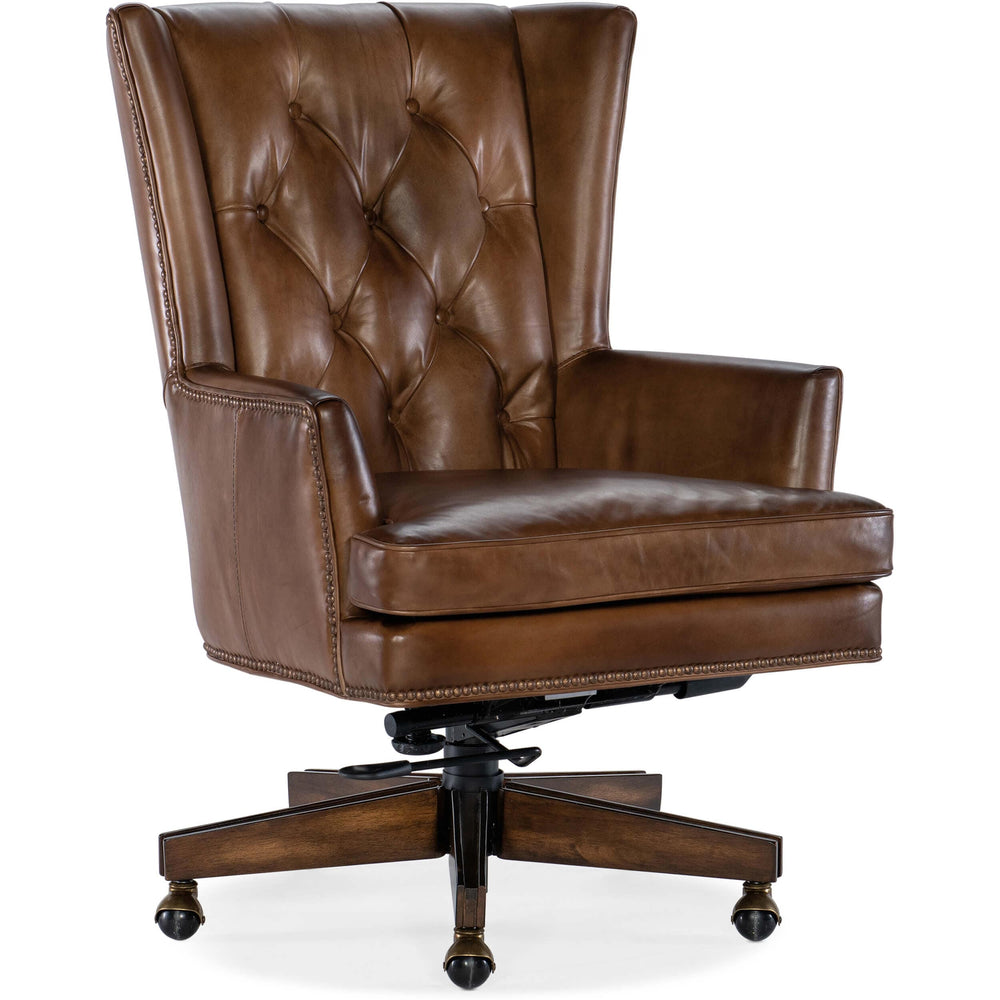 Finley Leather Executive Chair, Checkmate Pawn