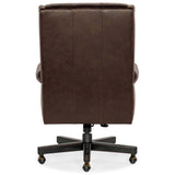 Charleston Leather Executive Swivel Tilt Chair, Old Saddle Cocoa-Furniture - Office-High Fashion Home