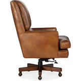 Wright Executive Swivel Tilt Leather Chair, Voyage Cedar