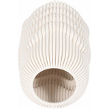 Providence 3D Printed Vase, Ivory-Accessories-High Fashion Home