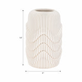 Providence 3D Printed Vase, Ivory-Accessories-High Fashion Home