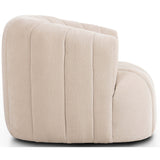 Elliana Swivel Chair, Blamont Cream-Furniture - Chairs-High Fashion Home