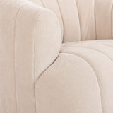 Elliana Swivel Chair, Blamont Cream-Furniture - Chairs-High Fashion Home