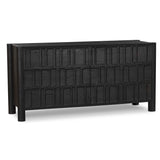 Ezri 6 Drawer Dresser, Carved Black-Furniture - Storage-High Fashion Home