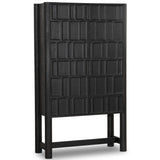 Ezri Cabinet, Black-Furniture - Storage-High Fashion Home