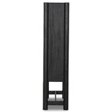 Ezri Cabinet, Black-Furniture - Storage-High Fashion Home