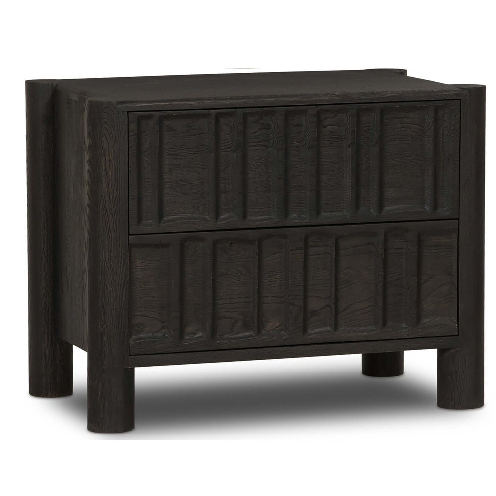 Ezri Nightstand, Black-Furniture - Bedroom-High Fashion Home