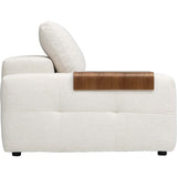 Farley Sectional w/Ottoman, Nomad Snow-Furniture - Sofas-High Fashion Home