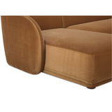 Faye Left Sectional, Tan-Furniture - Sofas-High Fashion Home