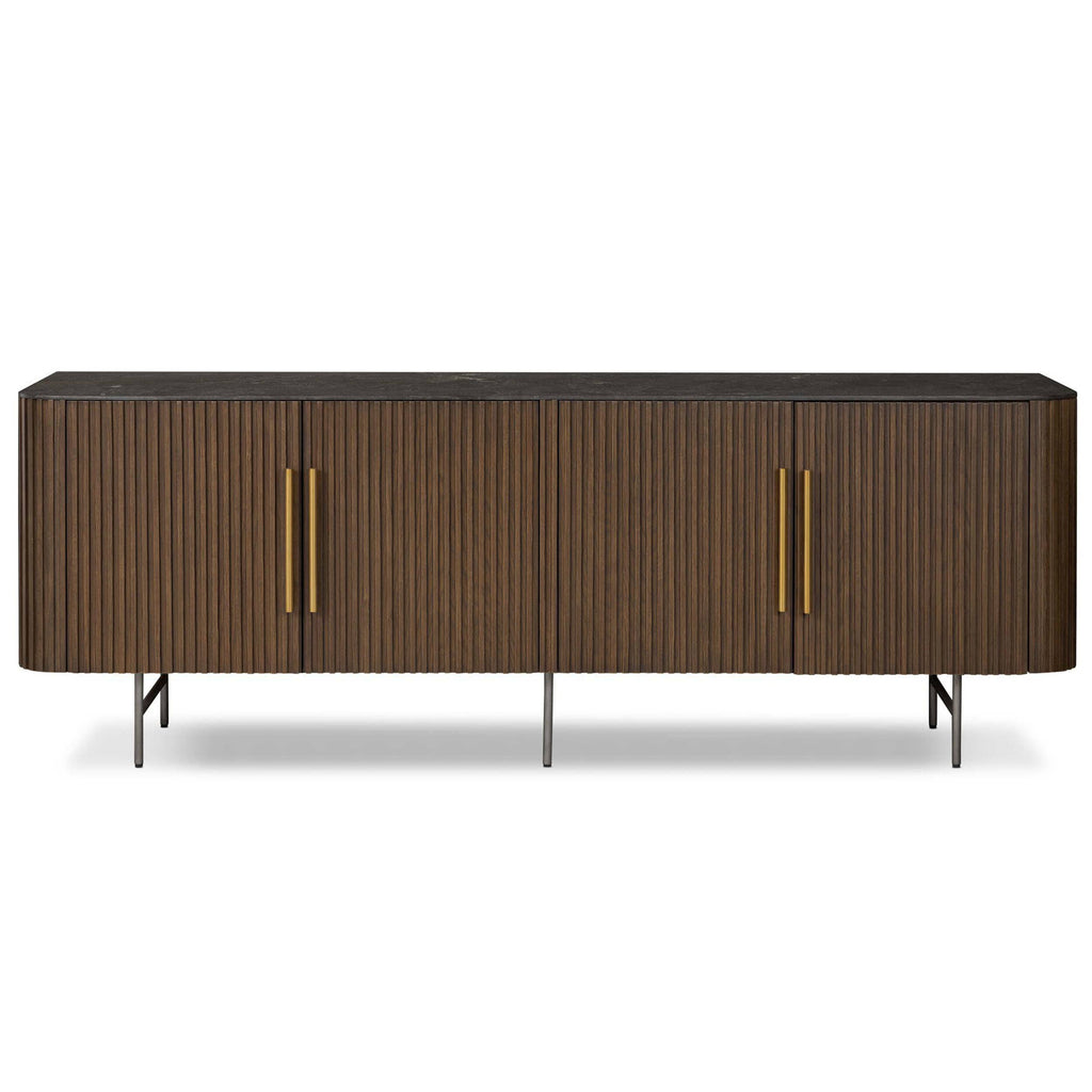 Fletcher Media Console, Terra Brown – High Fashion Home