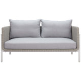 Frais Outdoor Loveseat, Gray-Furniture - Sofas-High Fashion Home