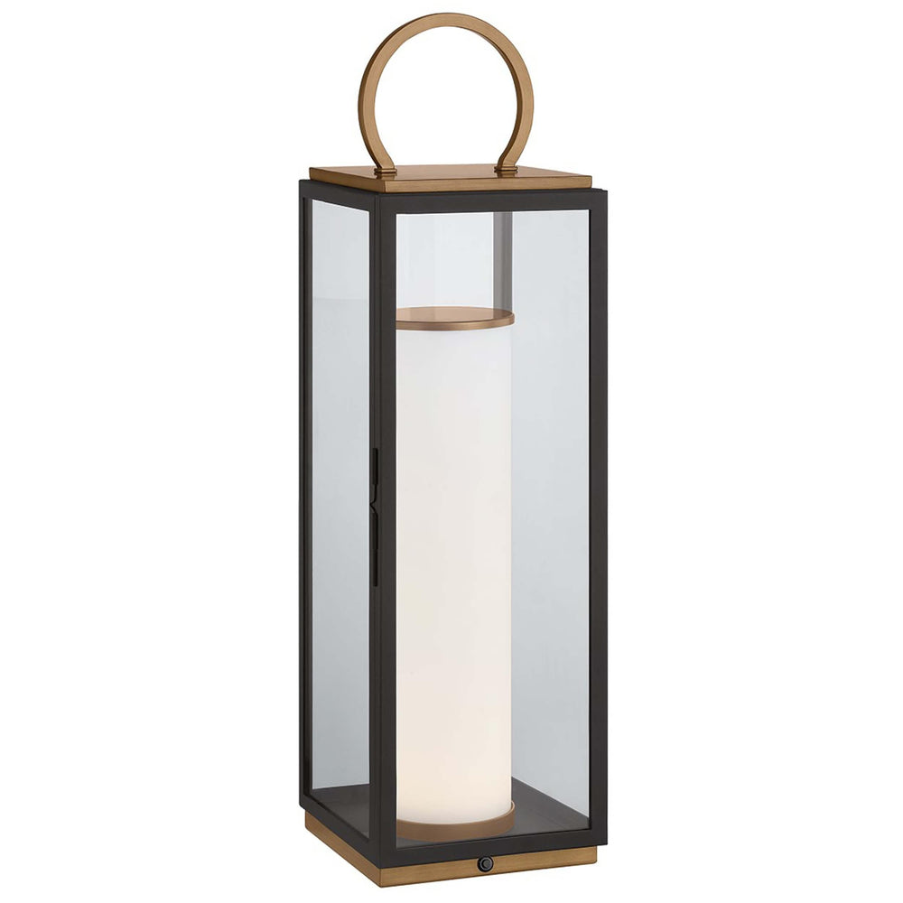 Gareth 29" Rechargeable Lamp, Textured Bronze-Lighting-High Fashion Home