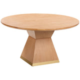 Nolan Round Dining Table, Natural-Furniture - Dining-High Fashion Home