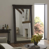 Hemlock Floor Mirror, Weathered Elm-Accessories-High Fashion Home